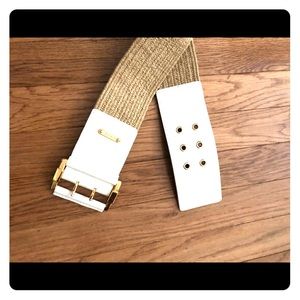 🔥 NWT Michael Kors white/tan belt 🔥